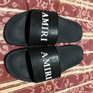 AMIRI Black MA Quad Pool Slides